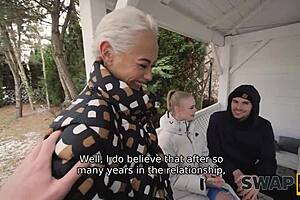 Swap4k Surprise: Feet Massage Turns Into a Steamy Threesome While Boyfriend Showers