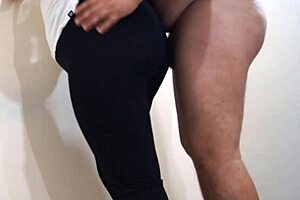 i get so excited i tear her leggings apart