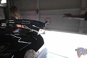Blonde bombshell gets drenched in black shaft's massive load
