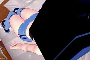 WOW! RUBBING TV WOMAN'S VAGINA TO HEAT HER UP FAST