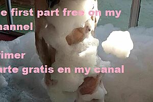 I am a sissy spying on a mature woman bathing with big tits and sexy body