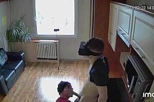 i'm watching this gay slut get fucked on the kitchen counter