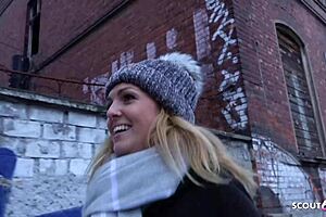 German Scout Picks Up Young Amelie For Fake Model Job And Fucks Her Outdoors