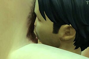 Spying on pregnant stepsister in shower leads to steamy sex