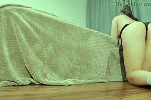 Sexy girl teases her huge ass with anal toys for massive orgasm