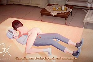 Hey, check out this anime futanari girl blowing and riding in sexy games!