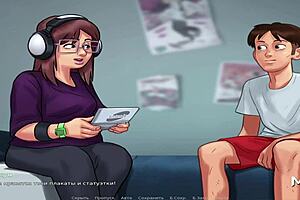 summertimesaga adventure with chubby girl in headphones episode 4 scene 95