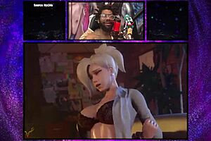 Dr. Mercy uses her smooth and slippery pussy to cure her patients in this 3D animated porn video