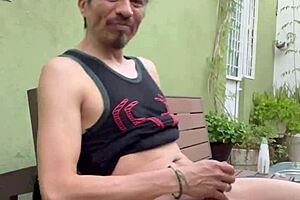 Fierce gay passion in the mexican garden