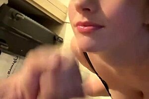 hey, watch this amateur deep throat and fast fuck with tinder date in hotel