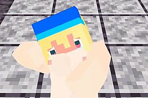 Cartoon porn compilation with Minecraft theme