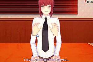 i'm watching makima get fucked in chains in this pov anime thing, it's so hot and bound up