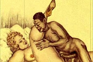 Vintage erotic drawings from antique anime hentai
