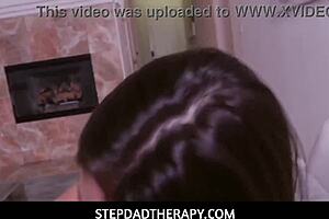 Young Petite Teen Lily Adams Orgasms On Stepdad's Big Dick Pov!