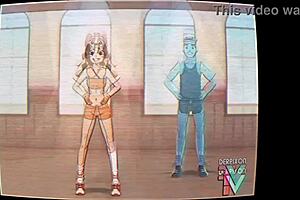 Eri-chan's fun home workout session.