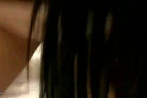 tranny gets assfucked doggystyle in bondage rack during foursome banging