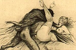 Vintage Erotic Illustration Showcasing Retro Anime Style and Antique Charm