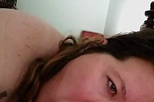 Slutslave1975 relishes sucking hard cock in retro blue film scene.