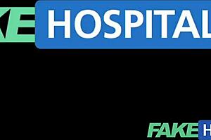 Fake Hospital Stiff Neck Followed By A BIG STIFF COCK As FUCKED On Doctors Desk