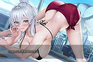 Erotic roleplay game with big tits and bubble bath