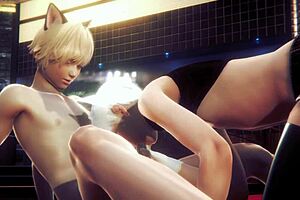 Yaoi Femboy Alan Receives Handjob And Blowjob From Sissy Trap