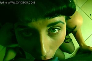 Sloppy Blowjob At Bar