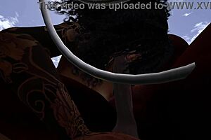 Second Life Black Couple Gets Wild at Drive-In Theater