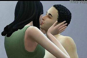 Stepbrothers fuck hard behind stepmother's back in 3D cartoon anal hardcore