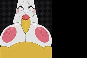 Toriel's character now has even bigger features in the beatbanger game