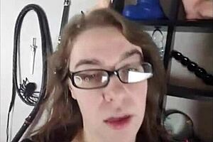 Big tits and glasses, a dominant woman in control