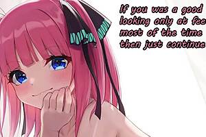 Anime feet JOI for foot fetish lovers and losers