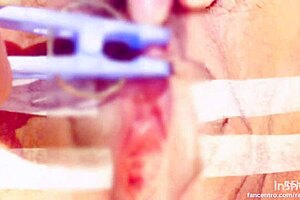 Clitoral sucking and pinching with an electric current for orgasm