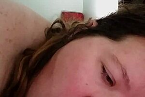 Slutslave1975 relishes sucking hard cock in retro blue film scene.