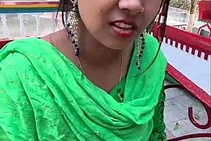 Beautiful Bengali girl’s hot and steamy experience with a sex toy