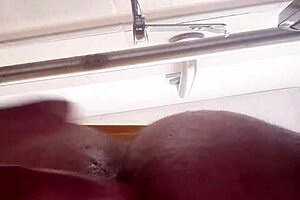 Hot close-up of anal sex with big dildos penetrating deeply