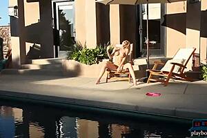 Perfect milf blonde from Houston, Texas, shines in a hot photoshoot with stunning striptease moves