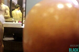 nervous guy fucks brazilian milf actress in amateur interracial scene