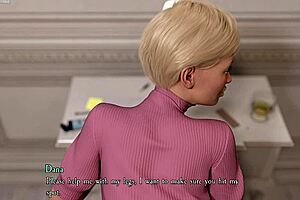 3D animated game of taboo threesome with mature women