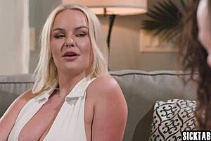 Liz Jordan, The Petite Brunette Sitter, Eagerly Fucks A Huge Cock! 🔥