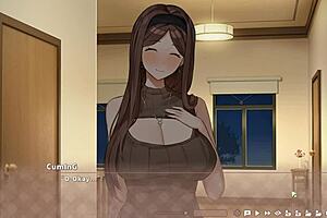 Summer Clover Harem Hentai Game Ep 8: Caught Half Naked with Huge Boner