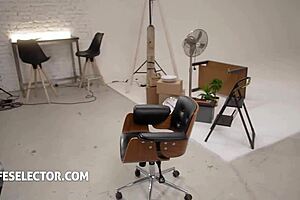Experience naughty office fun with Shalina's foot fetish scenes