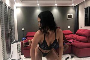 Hot young girl dances in thong for thugs, val mineirinha