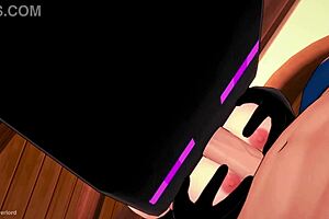 My girlfriend uses an enderman mask for our hentai 3d fun.