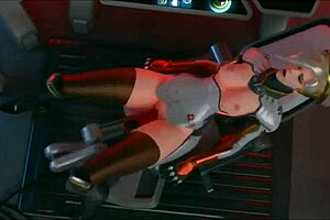 Compilation of Mercy from Overwatch in 3d Anime Hentai with Big Tits