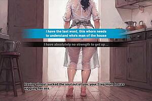 In Archalchemy hentai, stepmom deepthroats monster cock in front of roommate