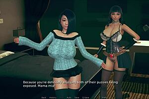 Curvy fat girl in 3d hentai outfit