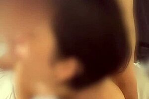 asian stepdaughter video calls father-in-law. 'i'm being turned into a meat toilet now' in dirty talk homemade scene.