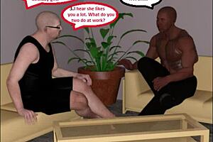Birthday humiliation for husband: hotwife takes BBC in 3D comic