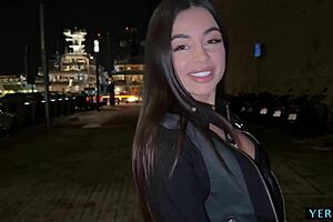 martina esmeraldi with huge natural tits and big ass squirts on first date pov.