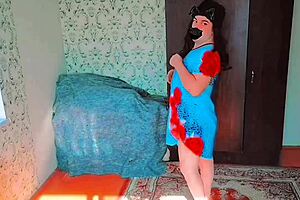 big ass sissy in mini dress rides ladyboy at wild party